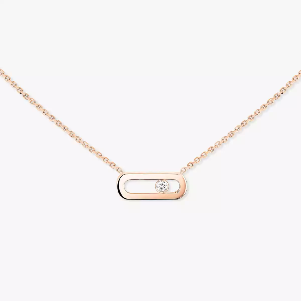 Collier Move Uno Collier diamant en or rose Move Uno