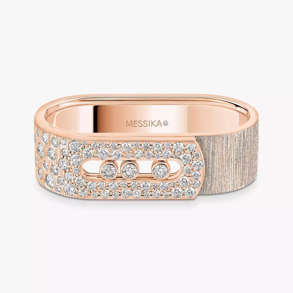 Bague 2 doigts Move Noa ciselée