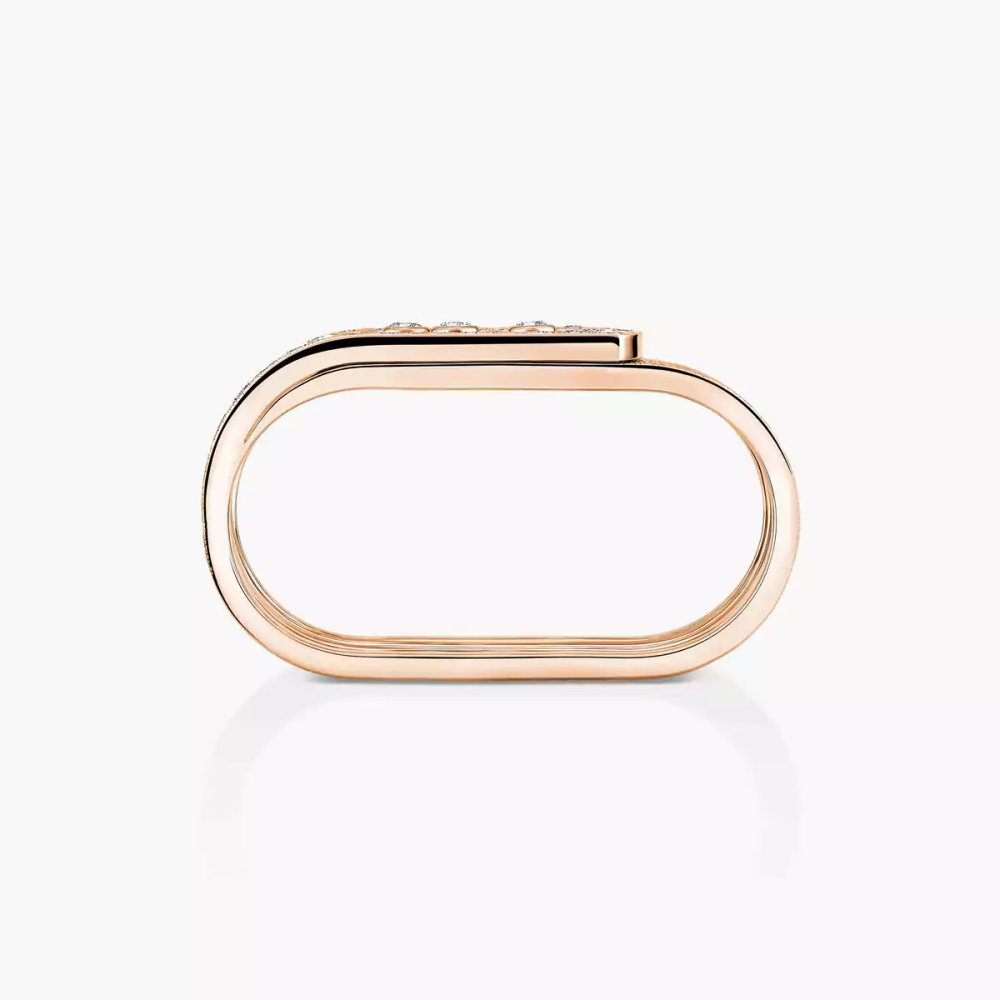 Bague 2 doigts Move Noa ciselée