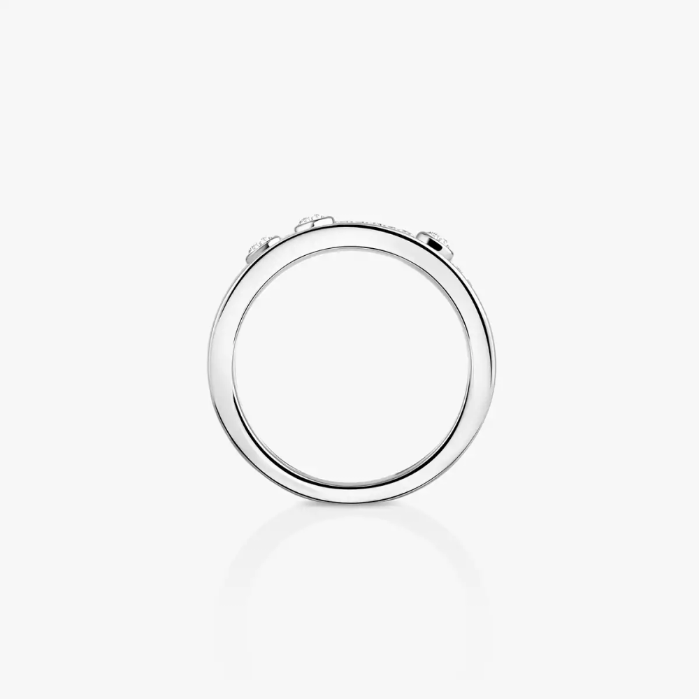 Bague Move Romane semi-pavée, petit modèle
