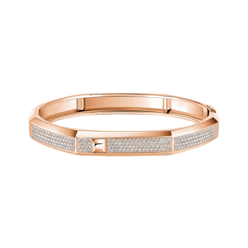 Bracelet Moderniste pavé, grand modèle