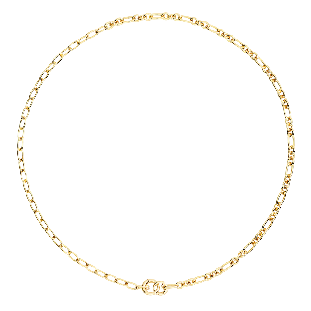Collier Maillons Ouvrants Argent Doré