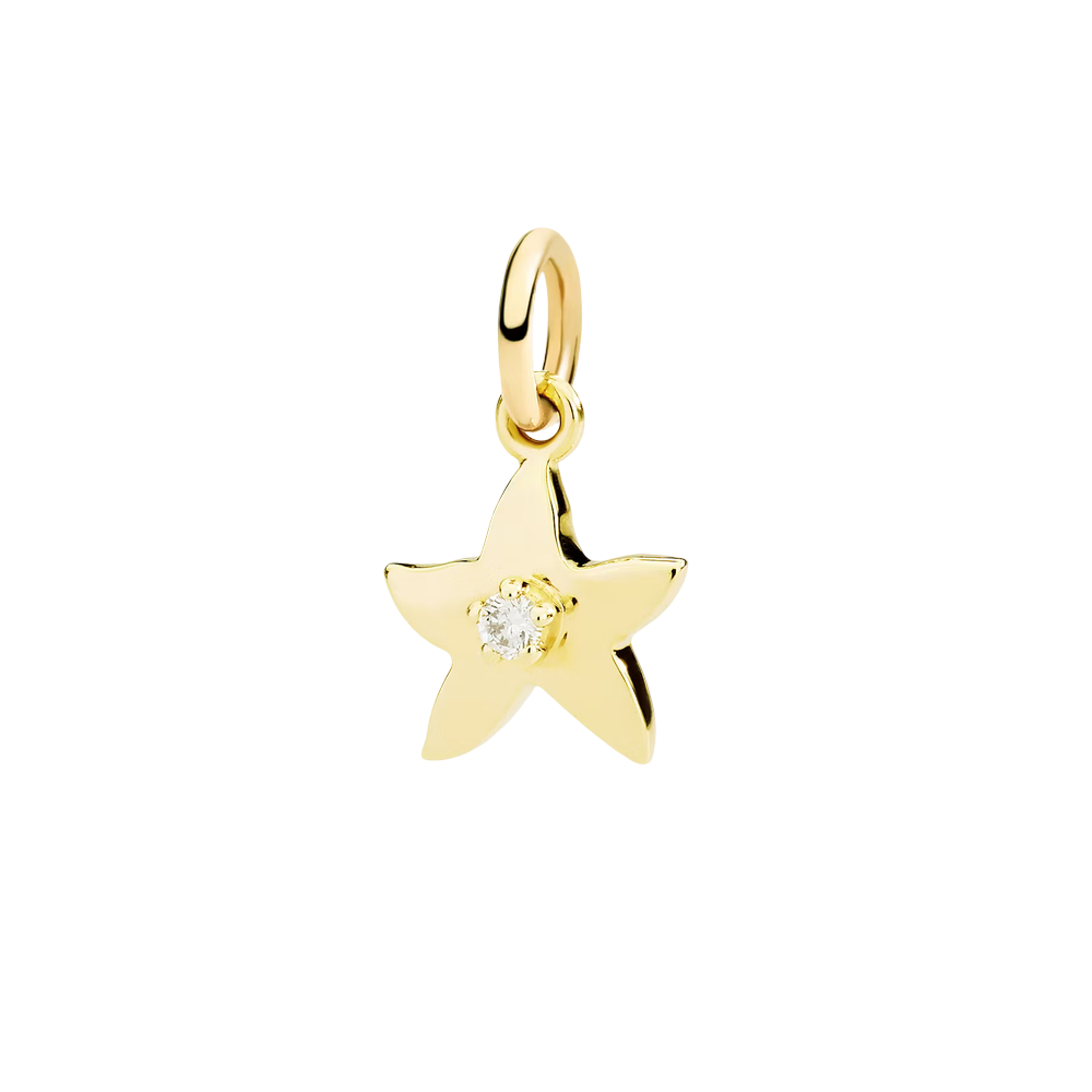 Pendentif Stellina Or Jaune Et Diamant Blanc