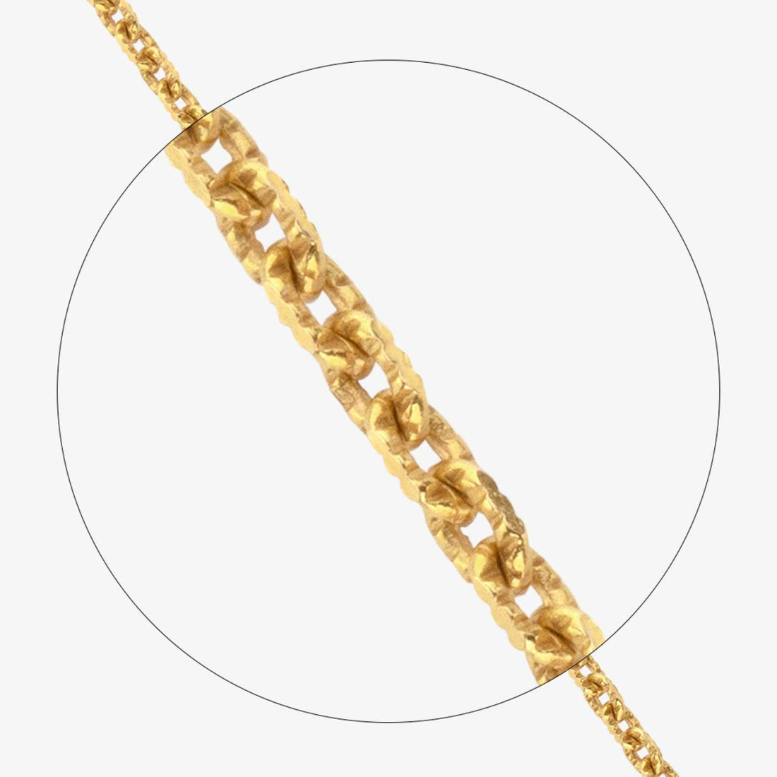 Chaîne or jaune Striée