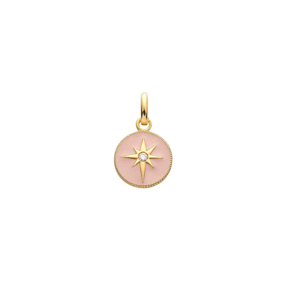 Mini Médaille Etoile Rose Poudré