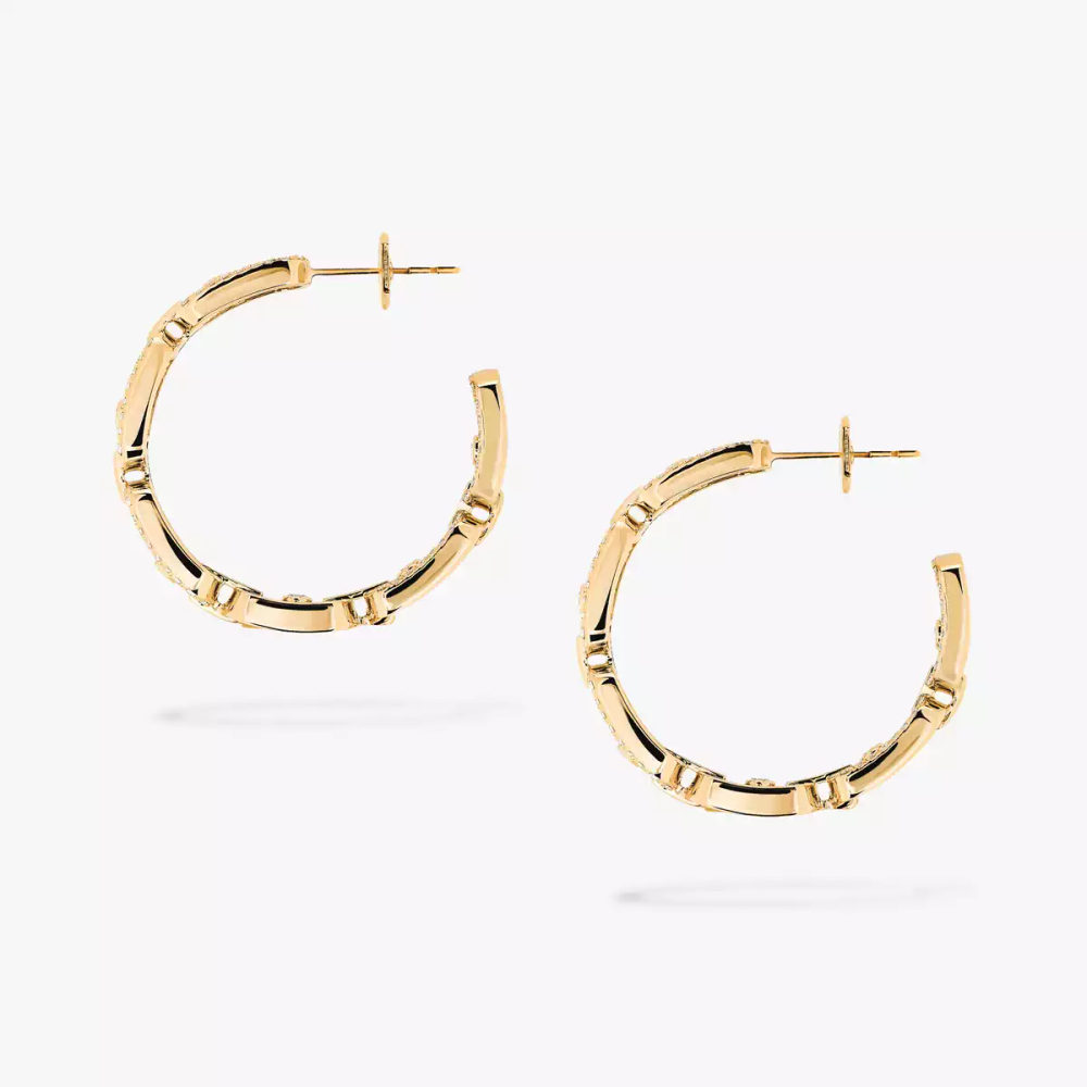 Boucles d'oreilles créoles Move Link, petit modèle