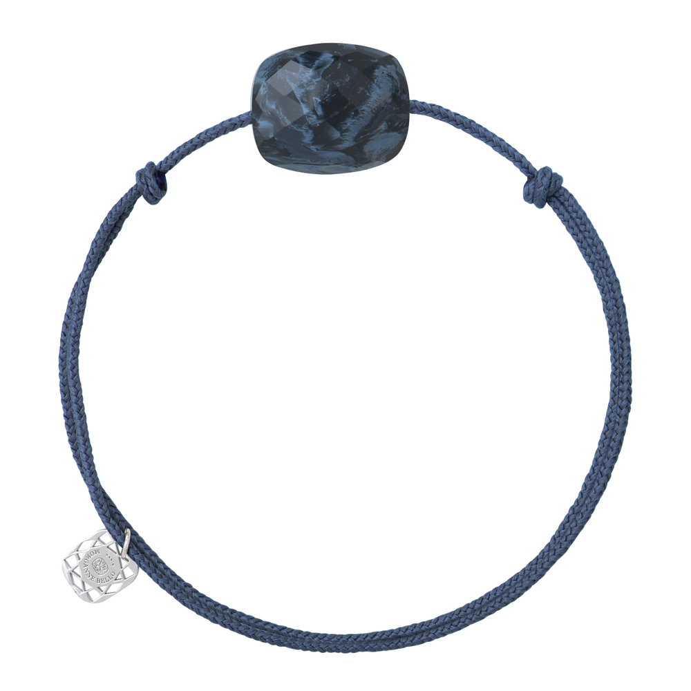 Bracelet, Pietersite Bleue, Cordon Blue Jean