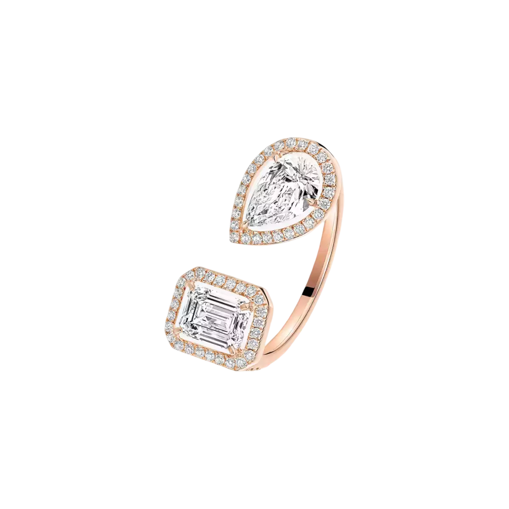 Bague My Twin toi & moi, très grand modèle