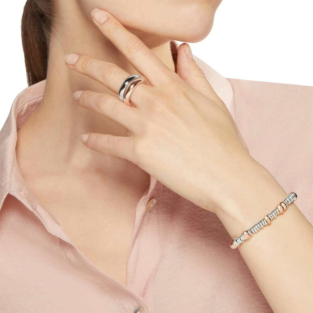 Bracelet Rondelle Argent & Argent Doré