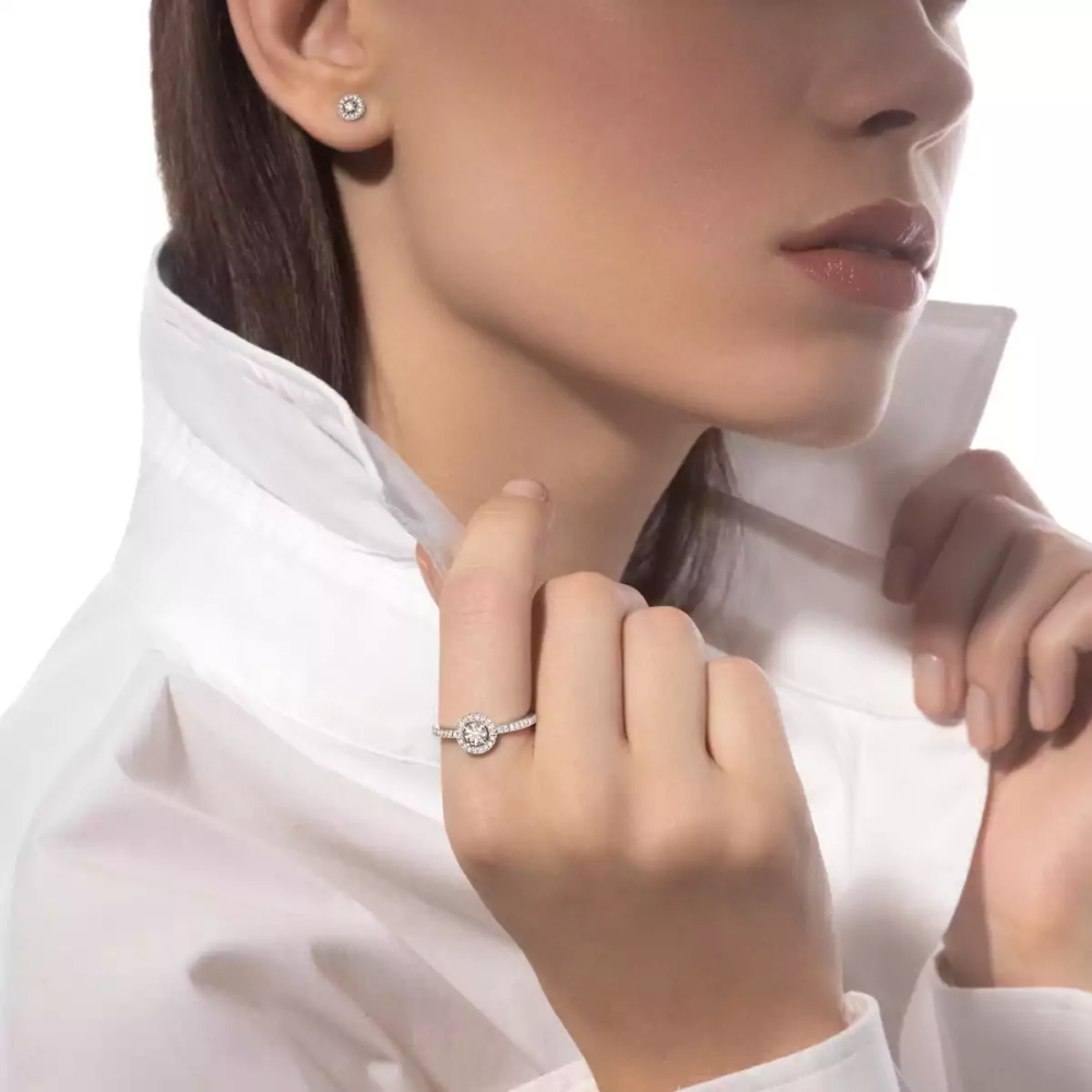 Boucles d'oreilles Joy taille brillant, mini modèle
