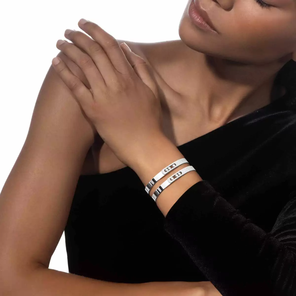 Bracelet Move Noa semi-pavé, moyen modèle