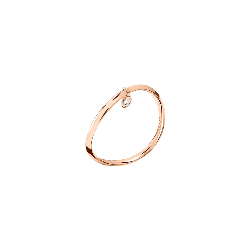 Bague Essentials Or Rose & Diamant Blanc