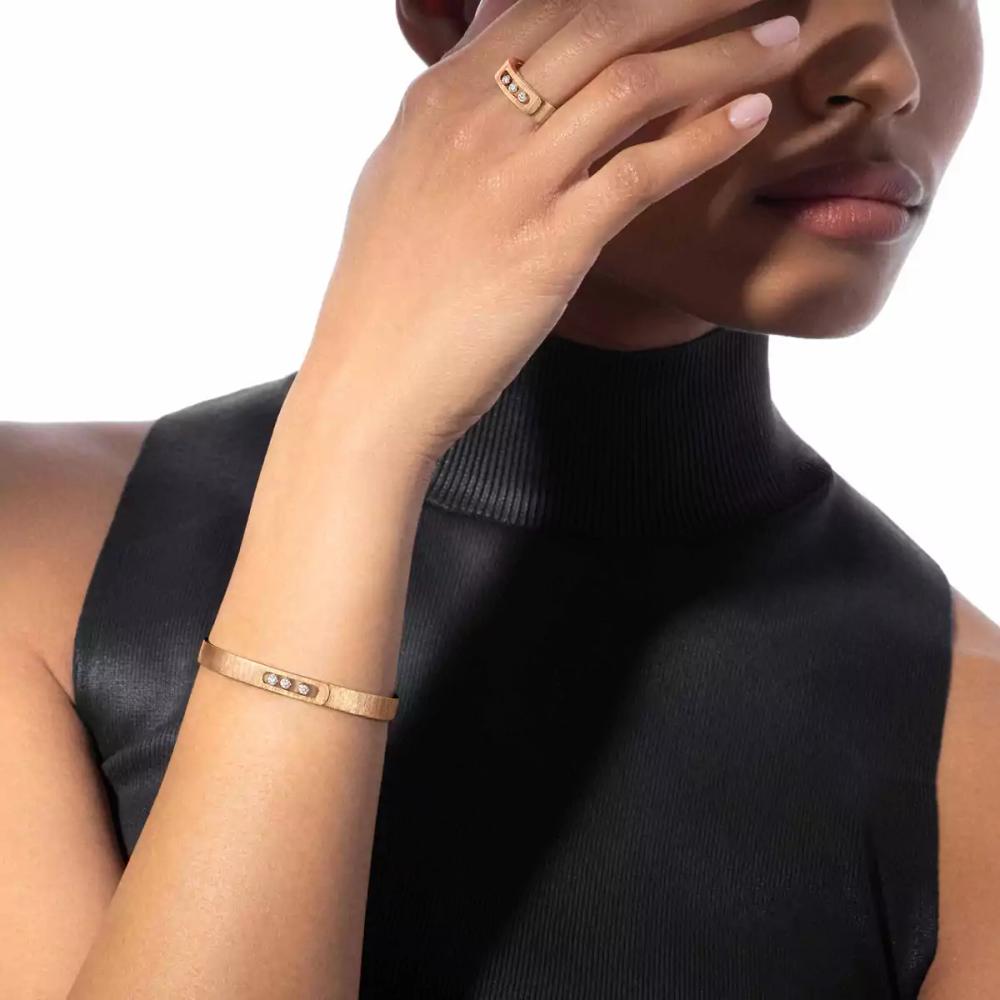 Bague Move Noa ciselée, petit modèle