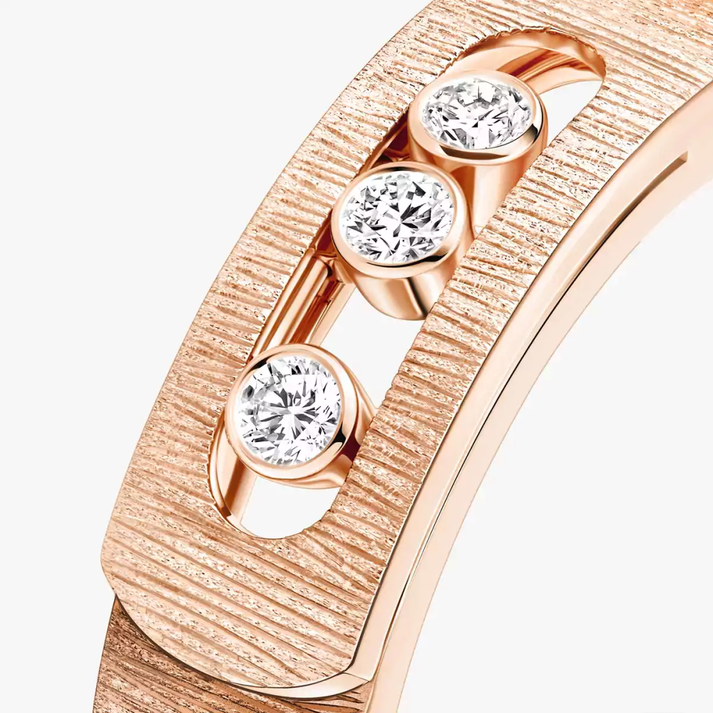 Bague Move Noa ciselée, petit modèle