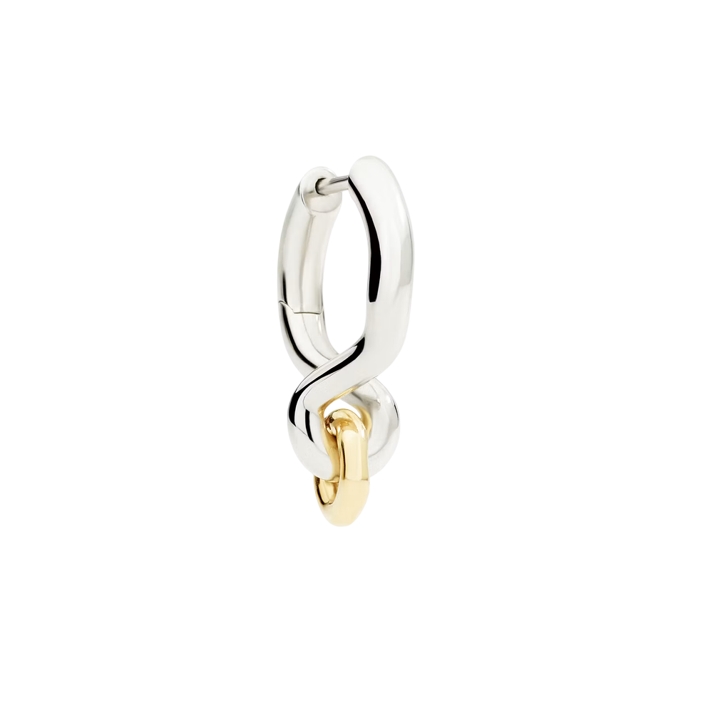 Boucle D’oreille Porte-pendentif Argent