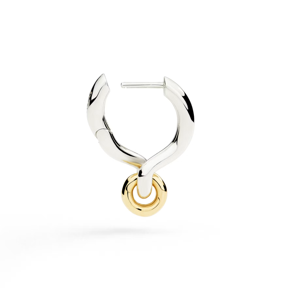 Boucle D’oreille Porte-pendentif Argent