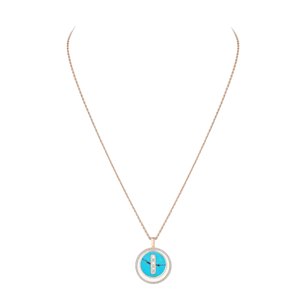 Collier Lucky Move turquoise, moyen modèle