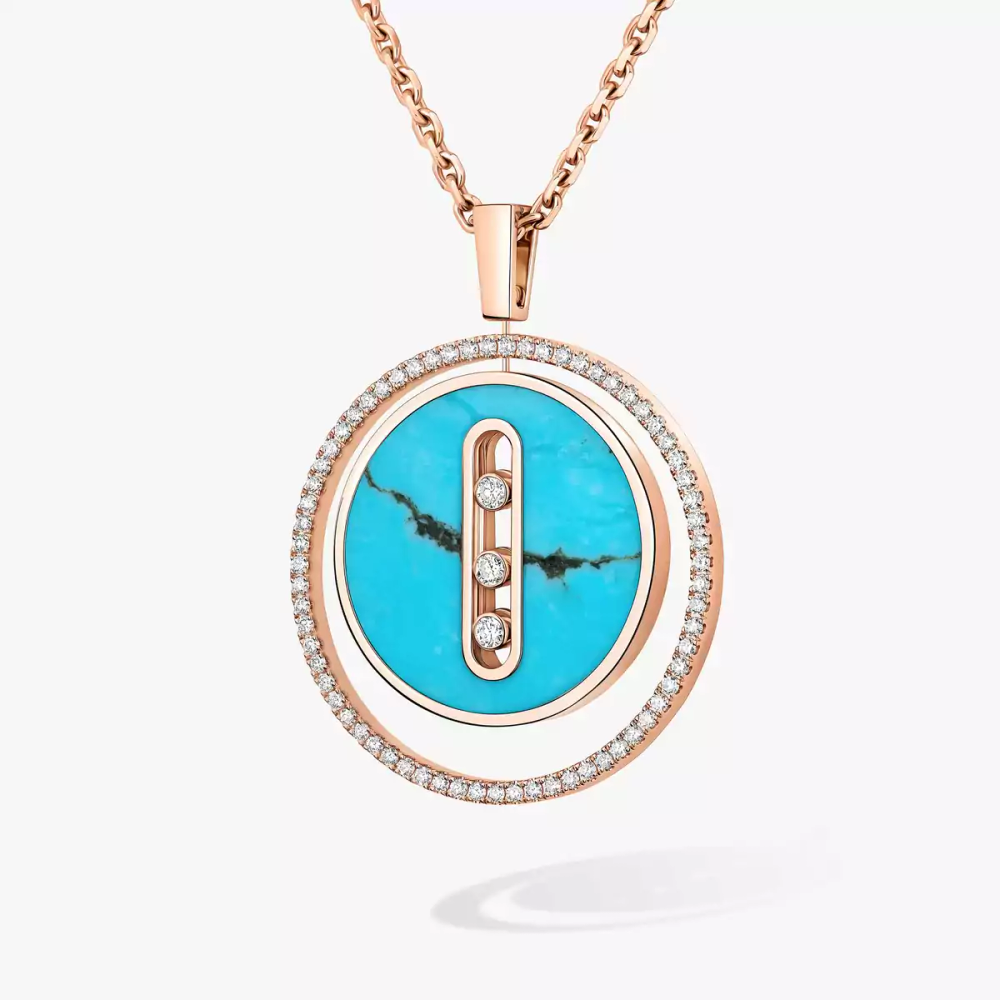 Collier Lucky Move turquoise, moyen modèle