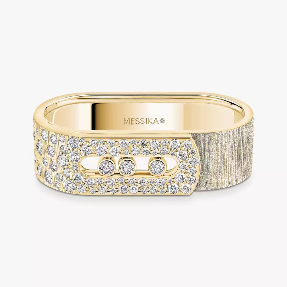 Bague 2 doigts Move Noa ciselée