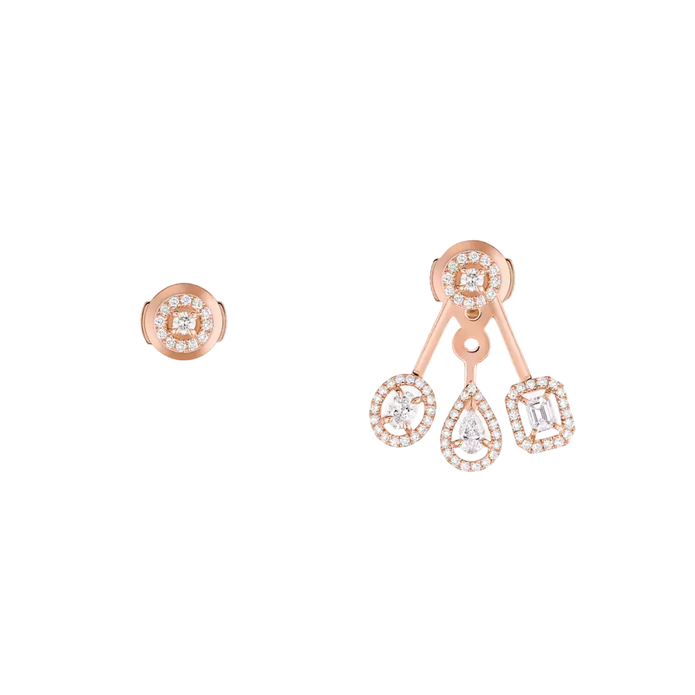 Boucles d'oreilles asymétriques My Twin trio