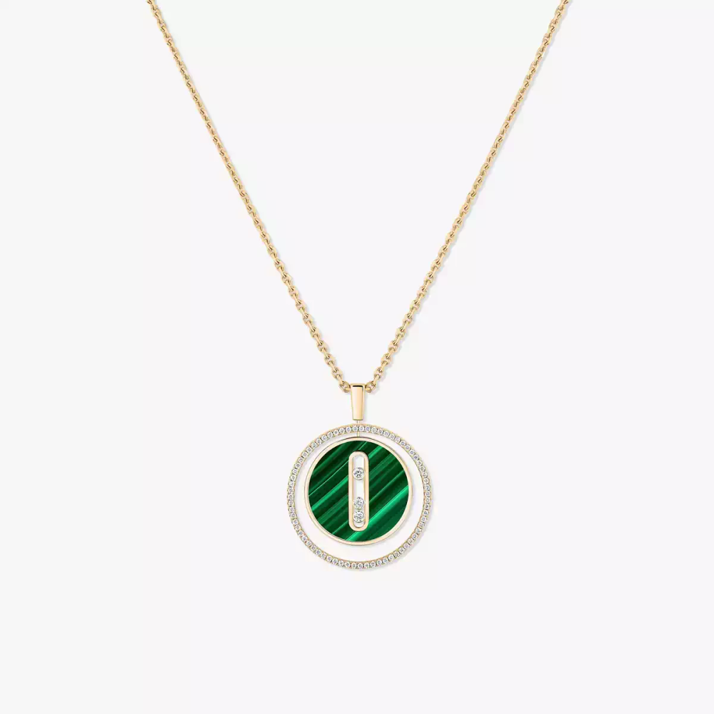 Collier Lucky Move malachite, moyen modèle