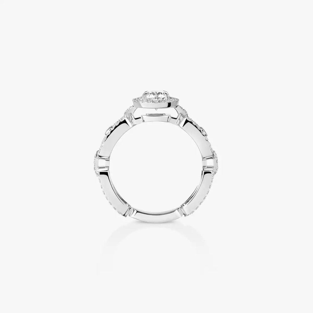 Bague solitaire Move Link, moyen modèle