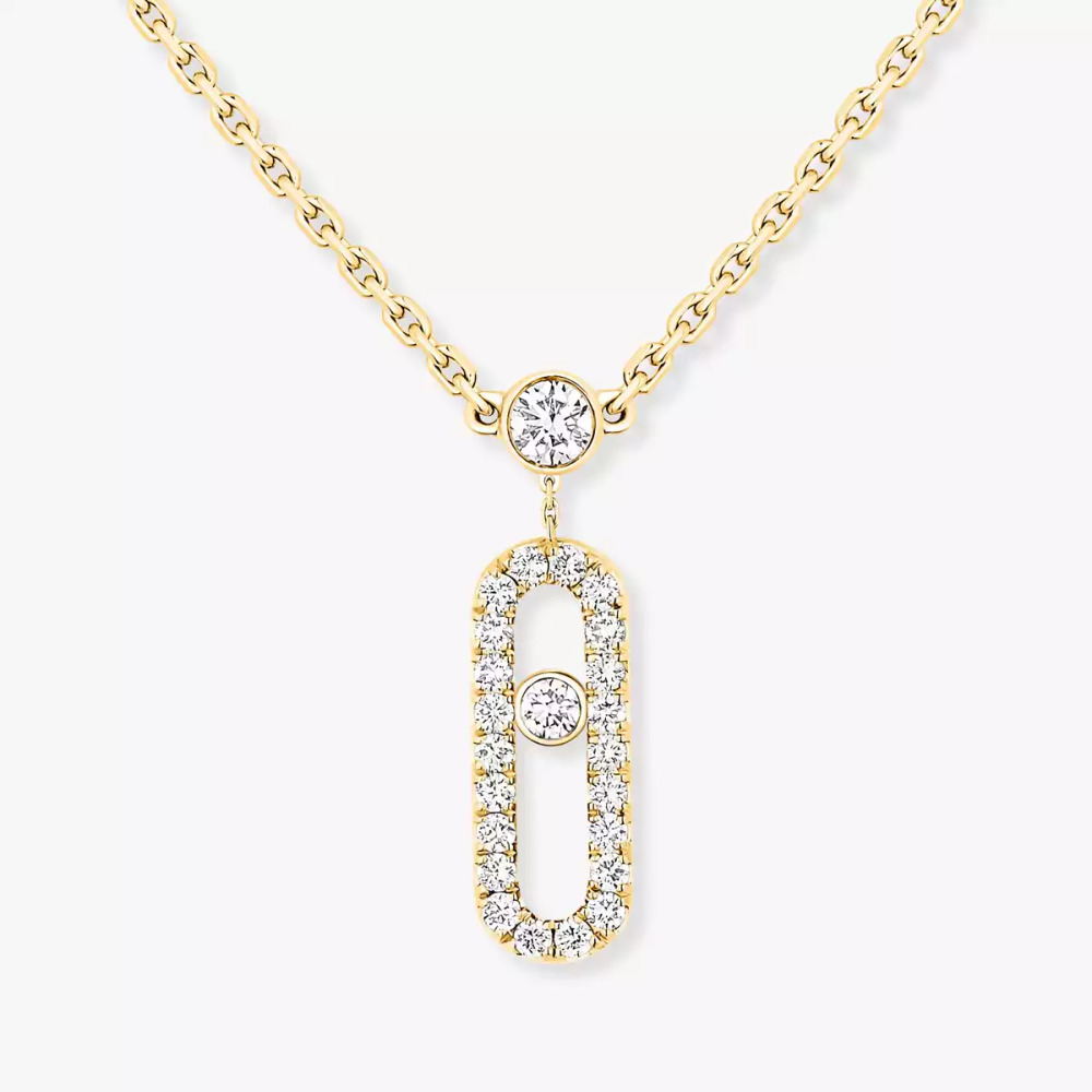 Collier deux rangs Move Uno pavé