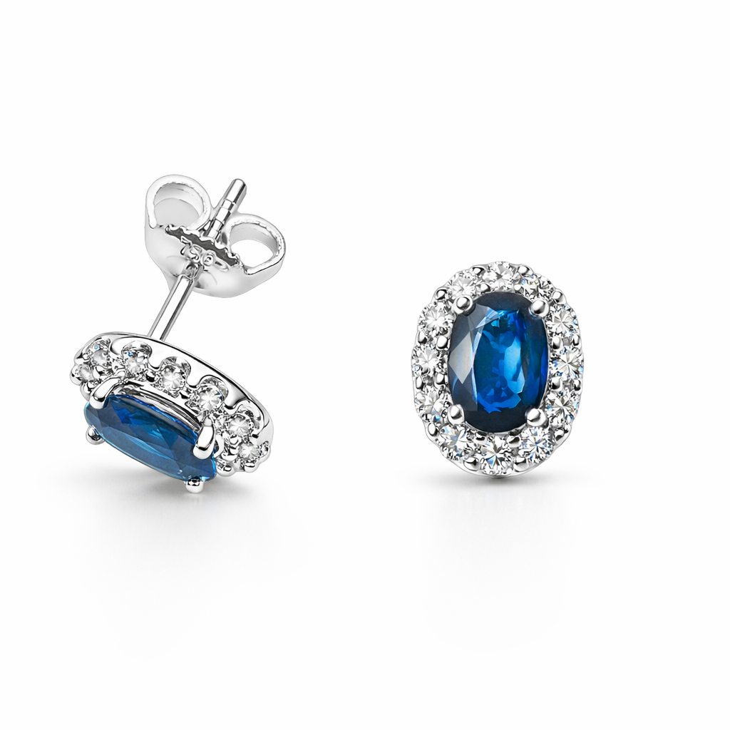 Boucles d'oreilles Saphir