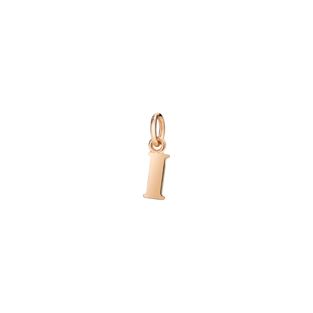Pendentif Lettre I Or Rose