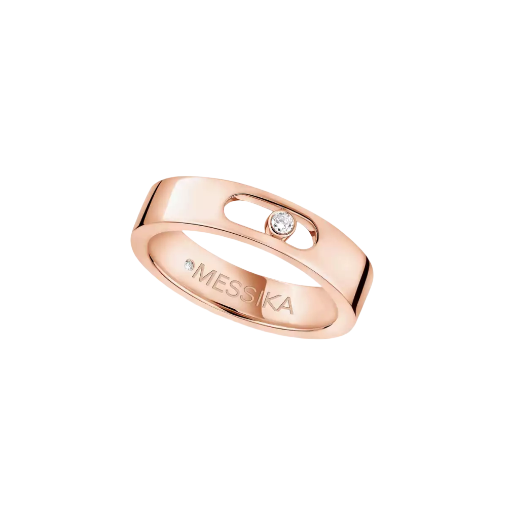 Alliance Move Joaillerie Bague Diamant Or Rose