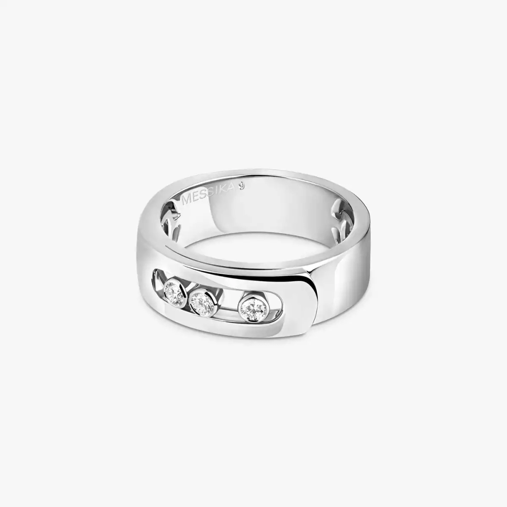 Bague Move Noa, petit modèle Bague diamant Move Noa en or blanc 18 carats