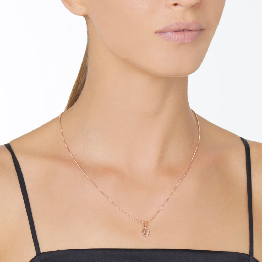 Pendentif Lettre Q Or Rose - Bijouterie Aurea｜Morges