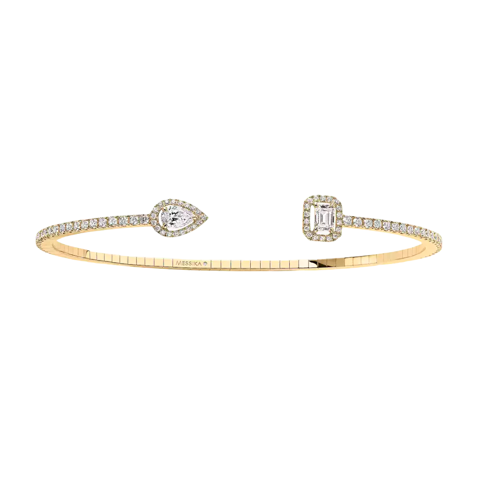 Bracelet jonc My Twin pavé, petit modèle - Bijouterie Aurea｜Morges