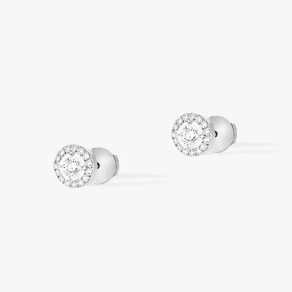 Boucles d'oreilles Joy taille brillant, petit modèle