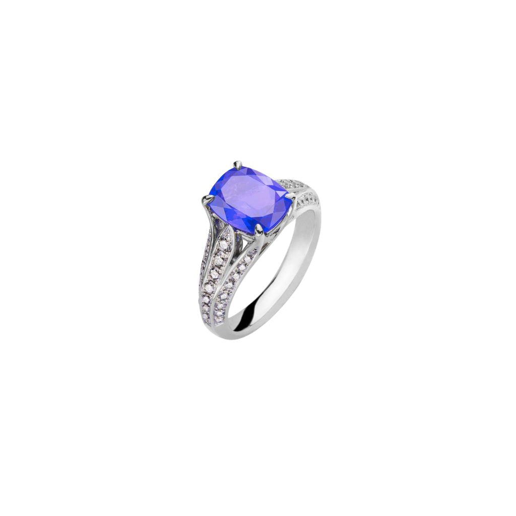 Bague Tanzanite Or Blanc - Bijouterie Aurea｜Morges