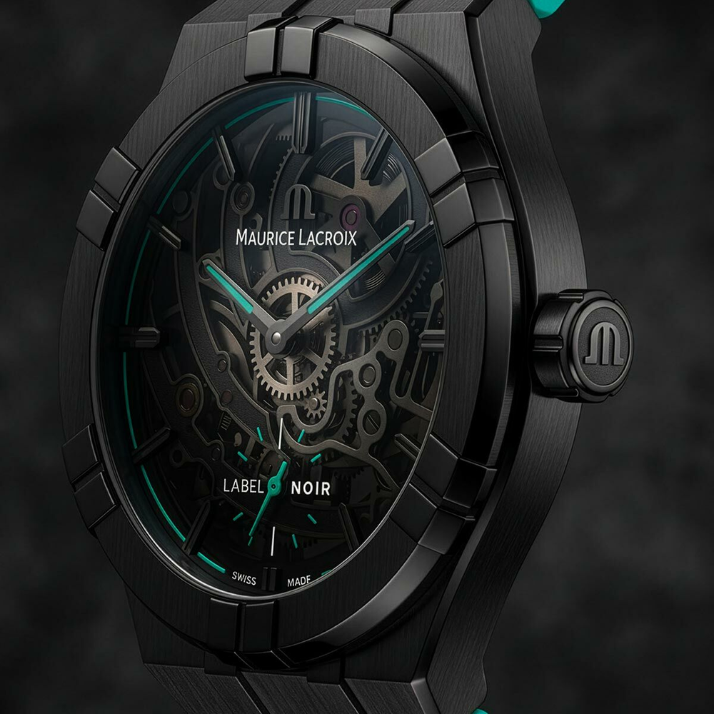 Aikon Automatic Skeleton 45mm Label Noir