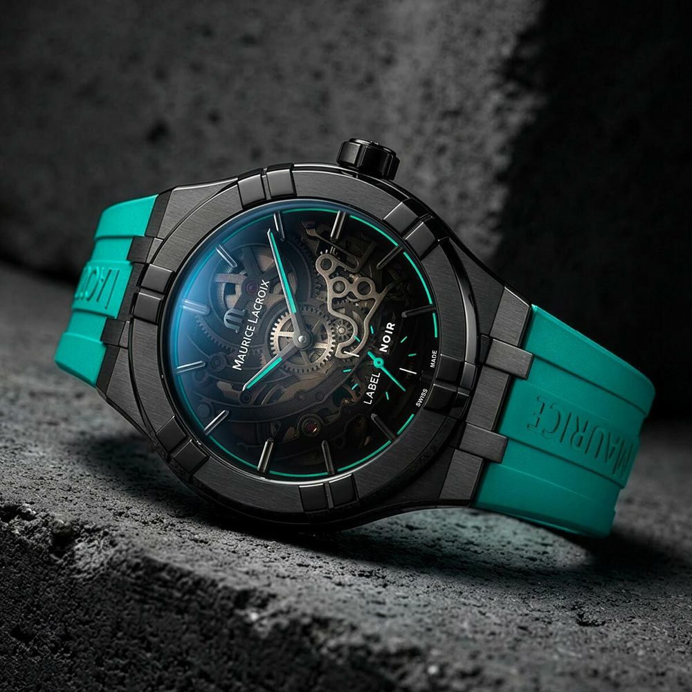 Aikon Automatic Skeleton 45mm Label Noir