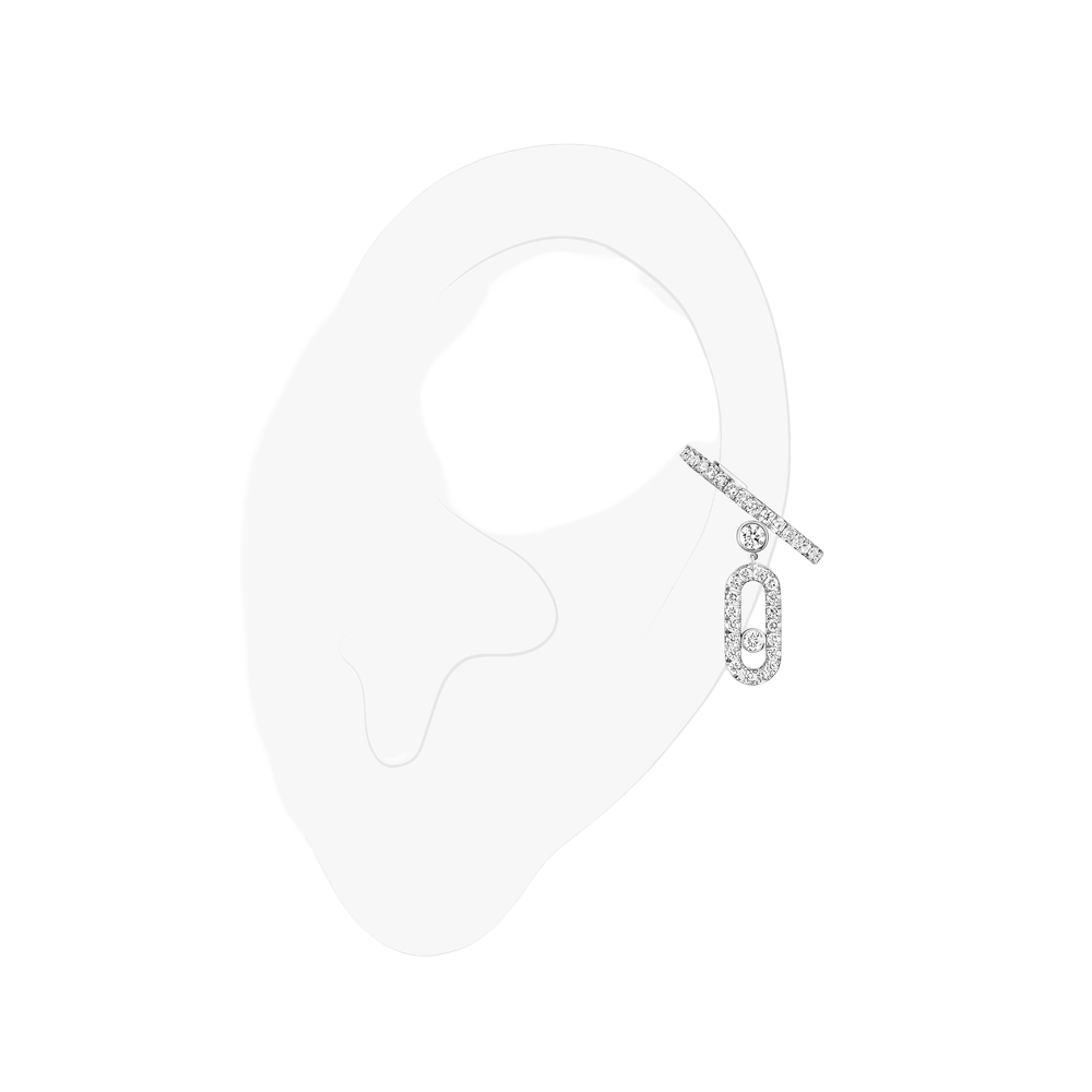 Clip d'oreille pampille Move Uno pavé