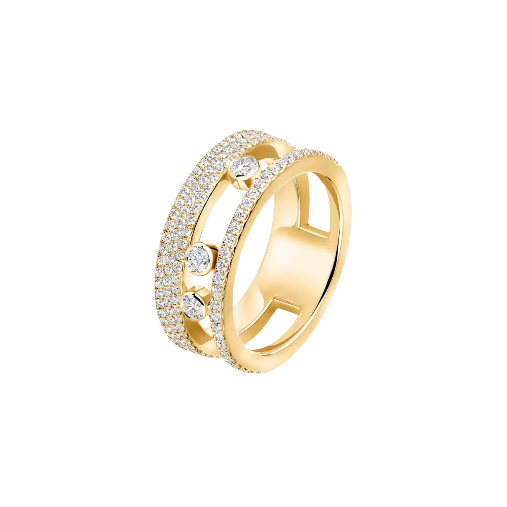 Bague Move Romane pavée, petit modèle