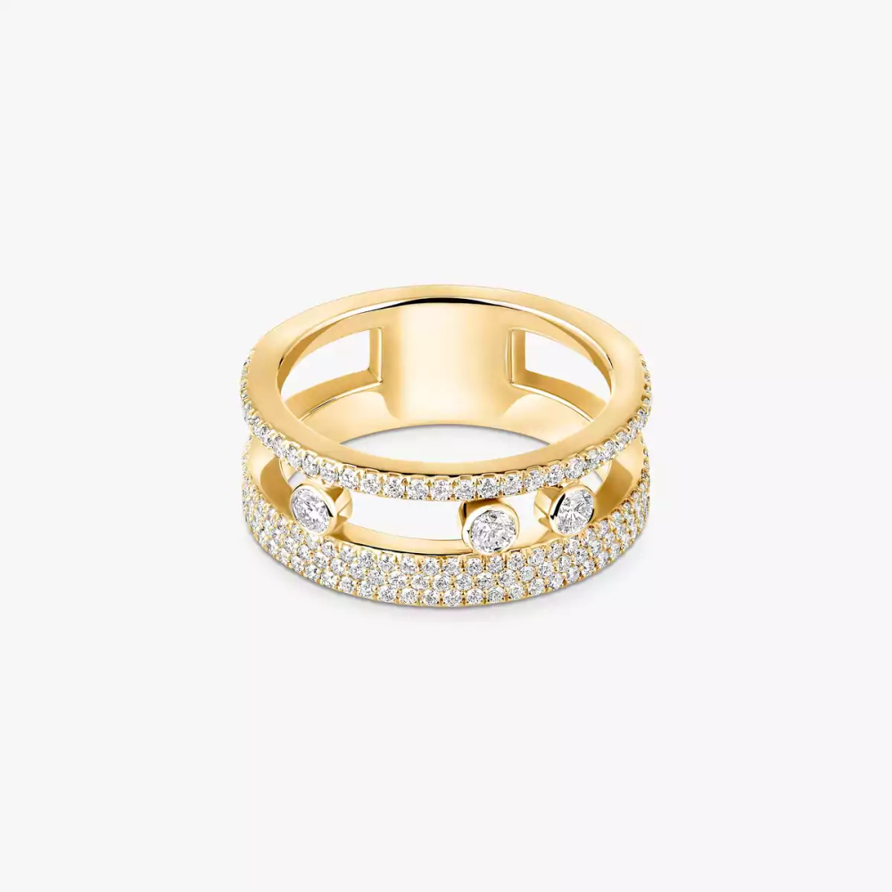 Bague Move Romane pavée, petit modèle
