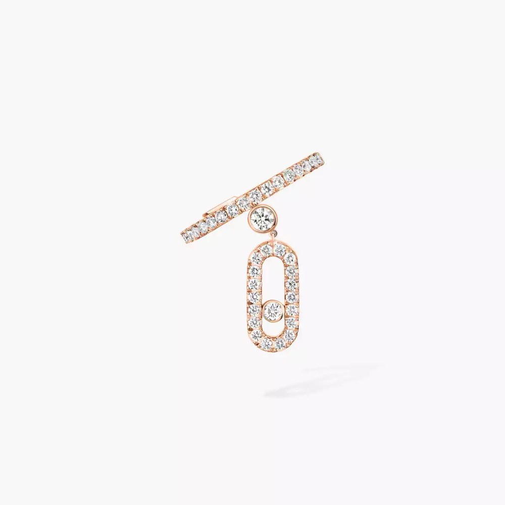 Clip d'oreille pampille Move Uno pavé