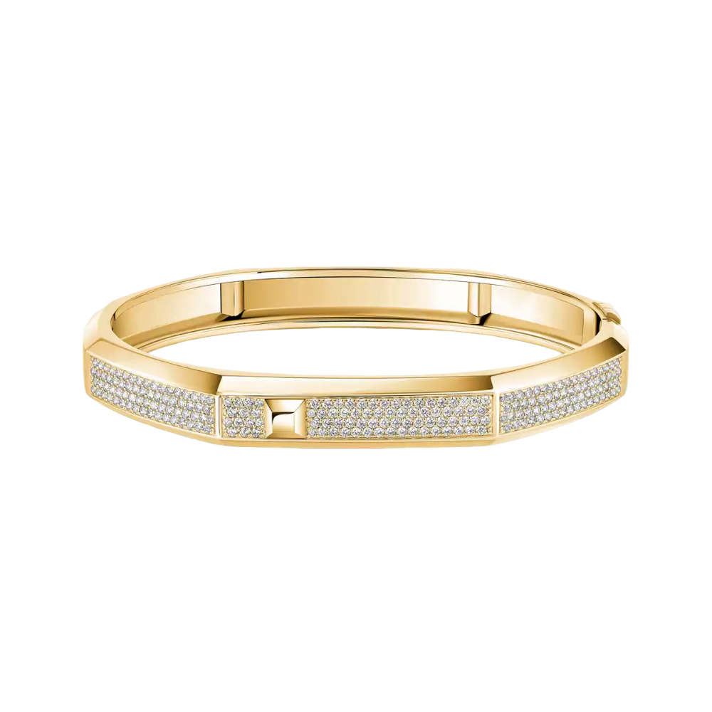 Bracelet Moderniste pavé, grand modèle