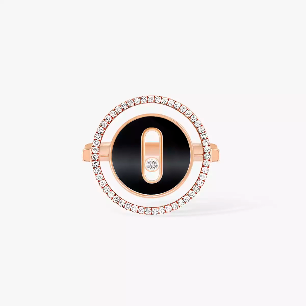 Bague Lucky Move onyx, petit modèle