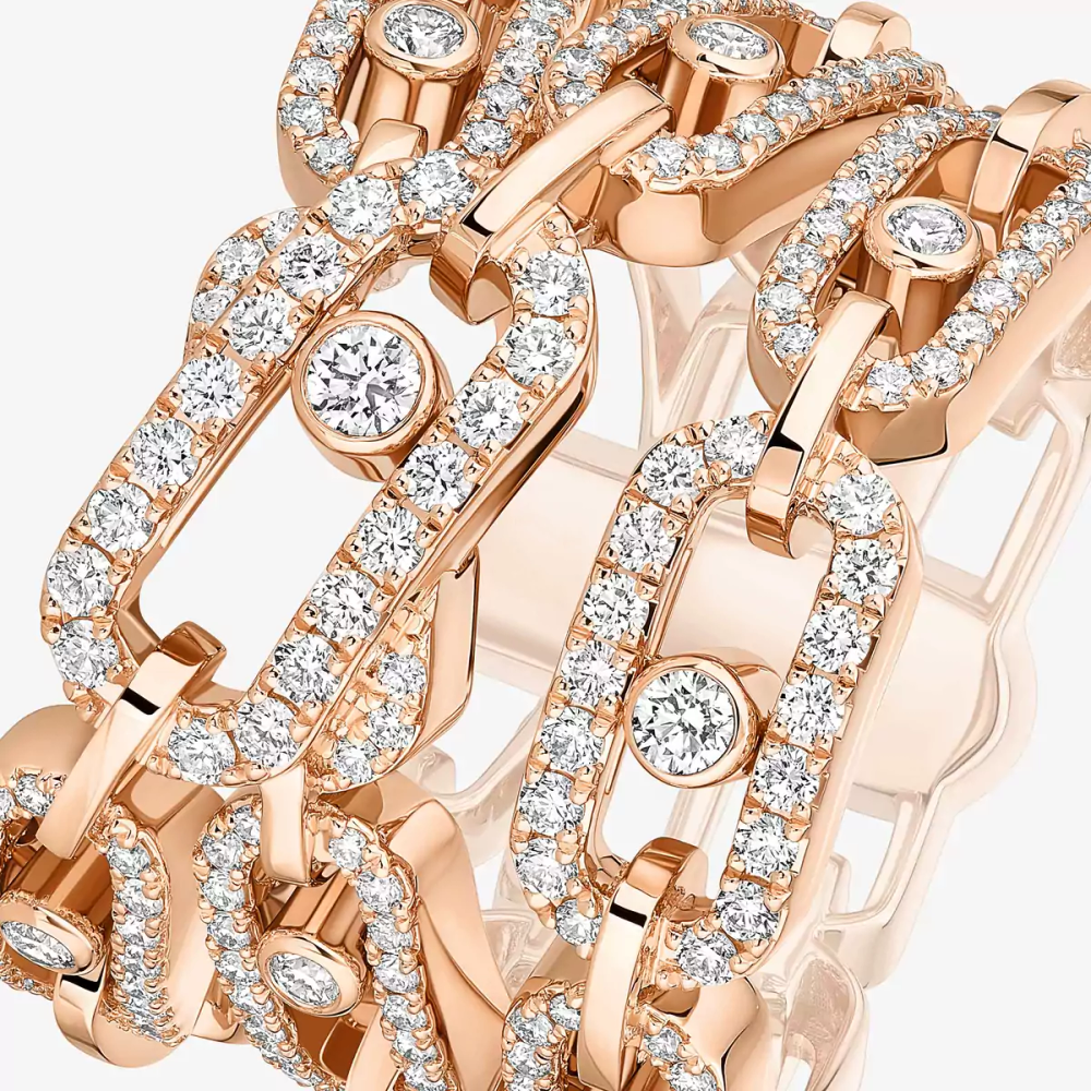 Bague trois rangs Move Link