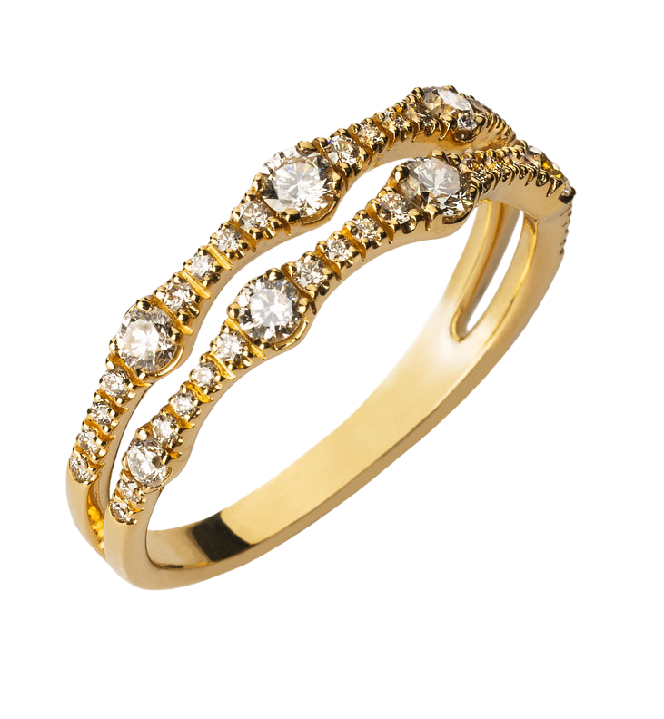 Bague Double Rangs