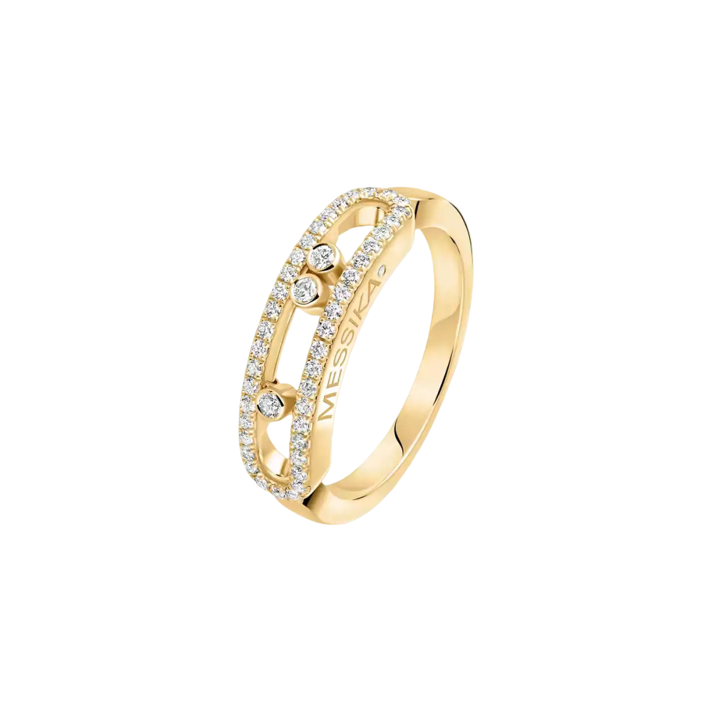 Bague Move Classique pavée, petit modèle