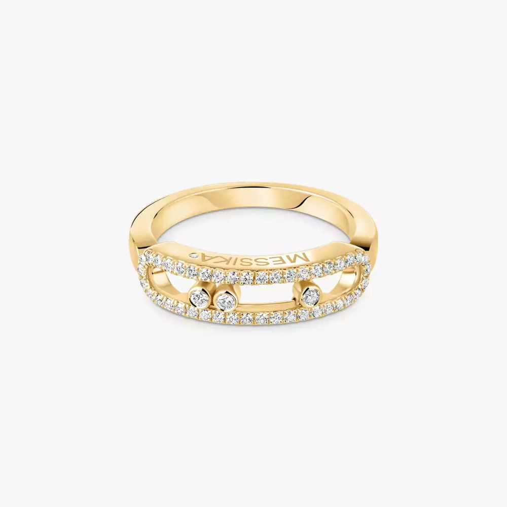 Bague Move Classique pavée, petit modèle
