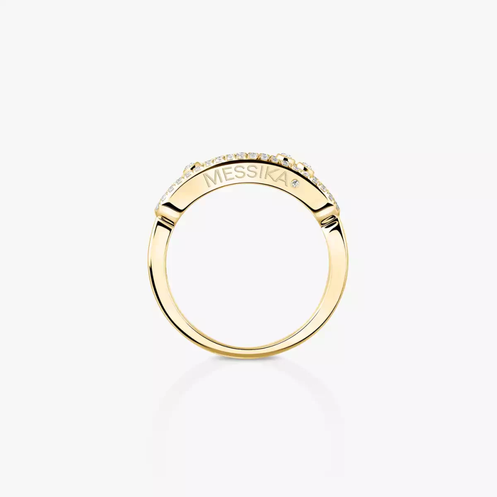 Bague Move Classique pavée, petit modèle