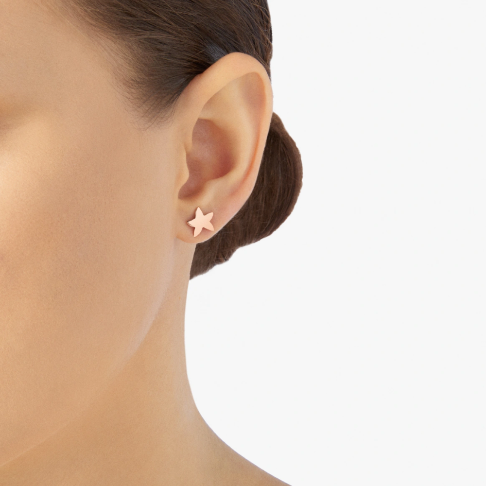 Boucle D'oreille Stud Stellina Or Rose