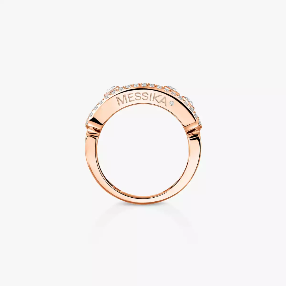 Bague Move Classique pavée, grand modèle